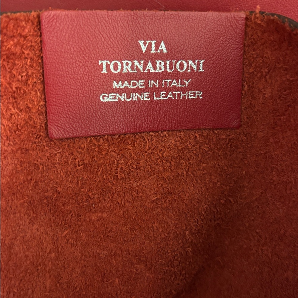 VIA TORNABUONI made in ITALY Genuine Leather Shoulder Bag Tote Bag & Clutch - Picture 6 of 7